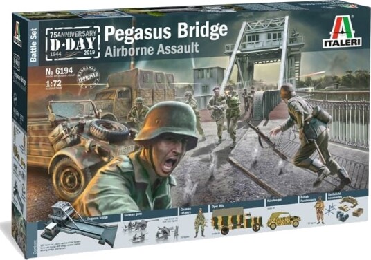 Italeri 1:72 Pegasus Bridge D-DAY 75-årsjubileum Modellsett