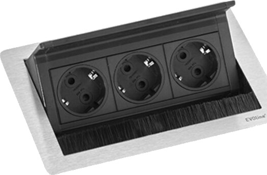 EVOline FlipTop Push Small - 3x stikk - 1504317 EVOline FlipTop Push Small - 3x stikk - 1504317