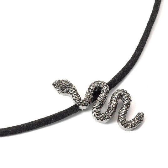Harry Potter Smykke Choker Nagini Sort Krystall
