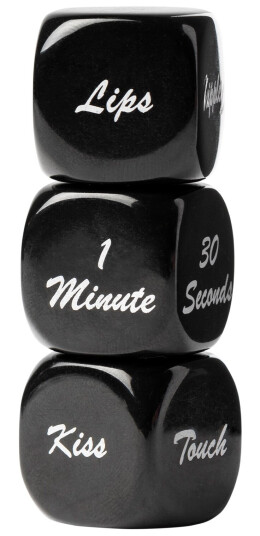 Sinful Erotic Play Terninger 3 stk - Svart - Svart