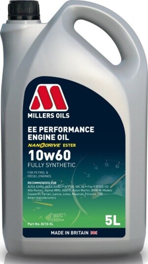 Motorolje MILLERS EE PERFORMANCE 10W60 5L