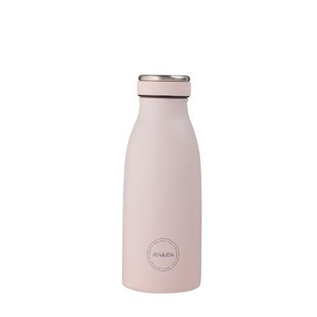 Aya&ida Drinking Bottle Drikkeflaske Med Lokk 350 Ml Soft Rose
