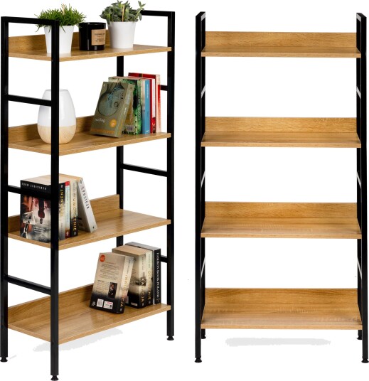 Selgro Industriell trehylle bokhylle skap loft ModernHome