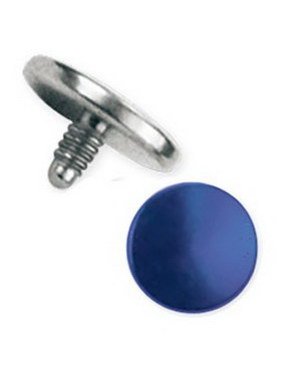 Strl 3 mm kule med 1,2 mm gjenger Metallic Blå Dermal Anchor Kule
