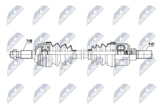 Nty Drivaksel NTY NPW CT 145 Nty Drivaksel NTY NPW CT 145