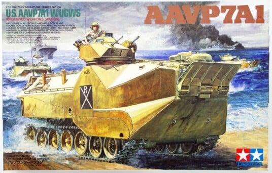Tamiya byggesett 1/35 US Marine AAVP7A1 W/UGWS 35159