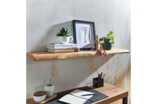 Vegghylle Wohnling trekant heltre flytende hylle landlig stil 100 cm 100 cm