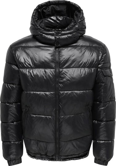 ONLY & SONS Onsruben Puffer Jacket Otw Vd   BLACK   M