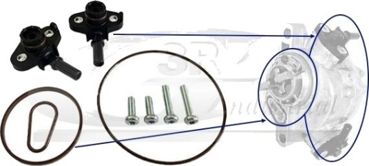 Reparatorsett, undertrykkspumpe (bremseanlegg) 3RG 74202