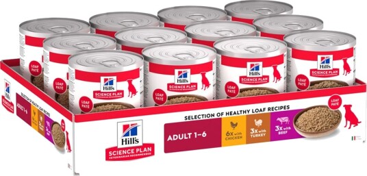 Hill'S Science Plan Adult 1–6 Kylling Kalkun Okse 12 X 370 G