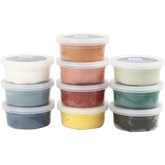 Creativ Company Silk Clay - Dusty Colours 10 x 40 g Creativ Company Silk Clay - Dusty Colours 10 x 40 g