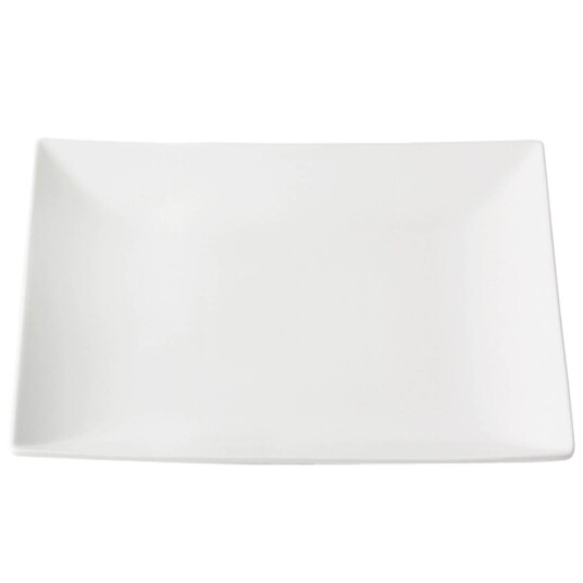 Aida Quadro tallerken 21x21 cm hvit