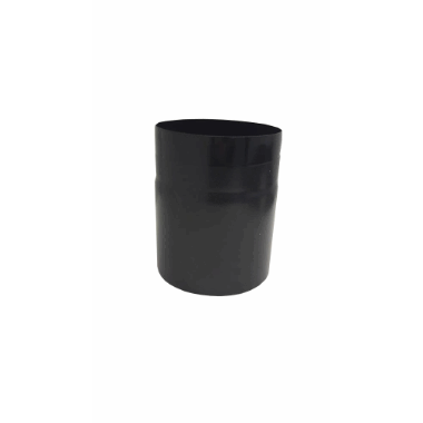 Røykrør Ø125mm Rettrør Sort Emalje