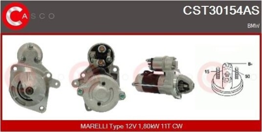 Starter CASCO CST30154AS Starter CASCO CST30154AS
