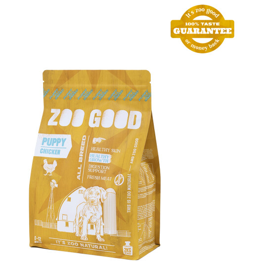 Zoo Good Kylling Healthy Growth Puppy Hundefôr 2 kg for Alle Raser