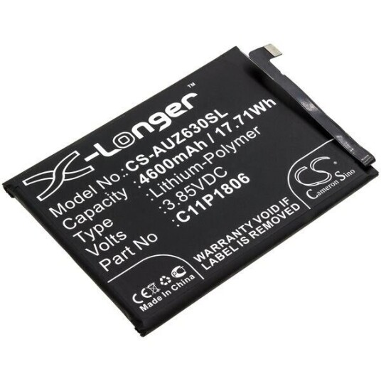 Asus ZenFone 6 2019 Global batteri (4600 mAh 3.85 V, Sort)