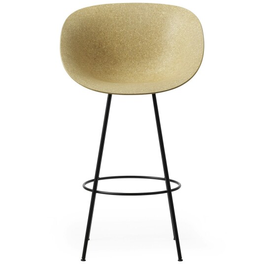 Normann Copenhagen Mat Barstol Lenestol 75 cm Hemp / Sort