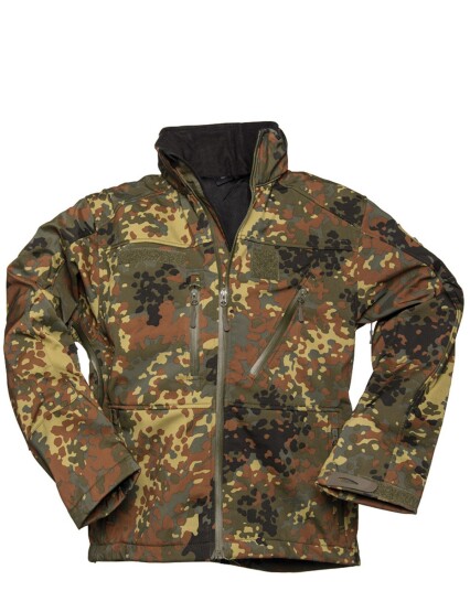 Mil Tec SCU 14 Softshell jakke Grønn Brun Mil Tec SCU 14 Softshell jakke Grønn Brun