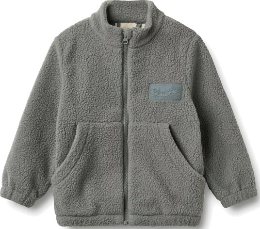 Wheat Fleece Jacket Helge Grey 140