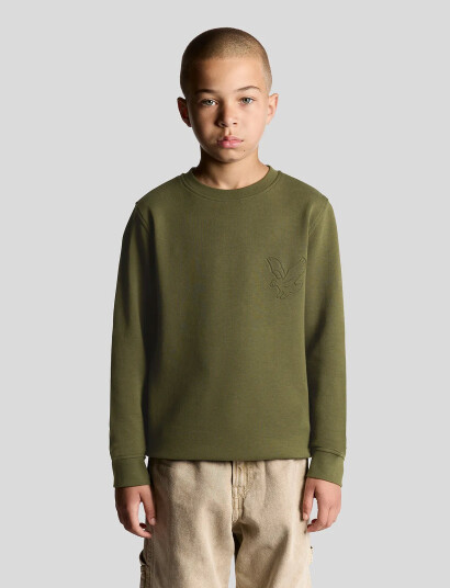 Lyle & Scott Embossed Eagle Crew Neck Green 152-158 Lyle & Scott Embossed Eagle Crew Neck Green 152-158