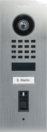 Doorbird Dørtelefon D1101FV Video Med Fingeravtrykk (Innfelt) Rustfritt Stål V2A