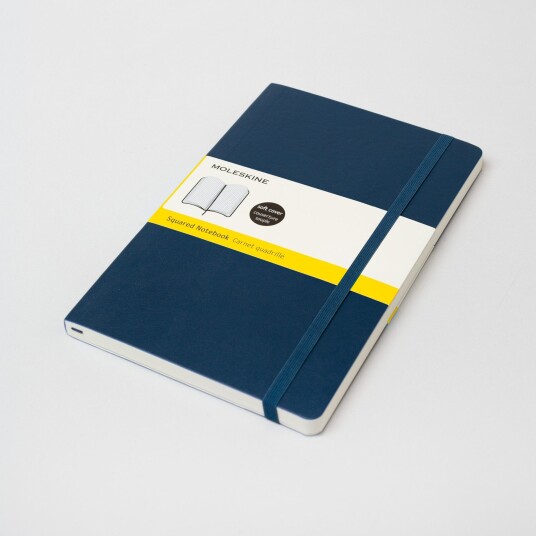 Moleskine Classic, A5 (Softcover), Sapphire Blue / Squared
