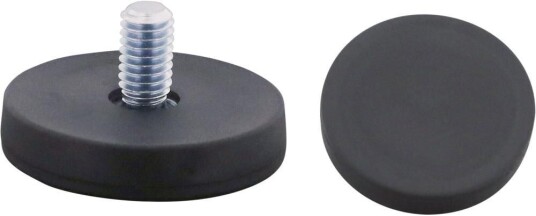 Format Neodymmagnet 66mm, 180n, Med Pinnskruv M8, Gummi Format Neodymmagnet 66mm, 180n, Med Pinnskruv M8, Gummi