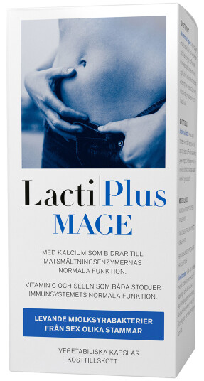LactiPlus Mage – melkesyrebakterier for daglig bruk 30 kapsler LactiPlus Mage – melkesyrebakterier for daglig bruk 30 kapsler