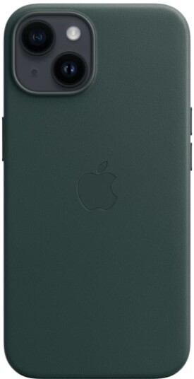 Apple - Beskyttende Deksel For Mobiltelefon - Magsafe-Samsvar - Lær - Skoggrønn - For Iphone 14