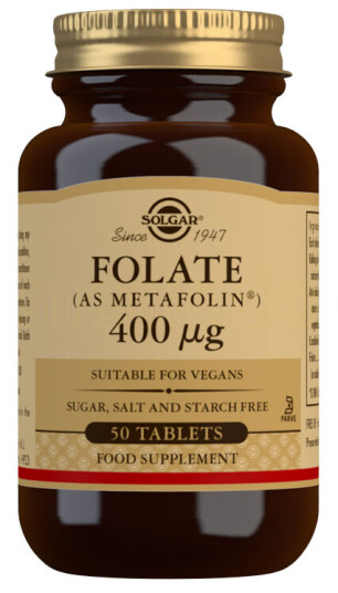 Solgar Folat (Metafolin) 50 Tabletter
