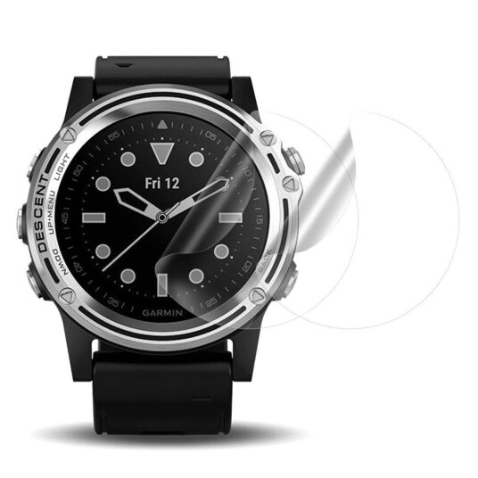 INCOVER Garmin Descent Mk1 Beskyttelsesfilm 2 stk. - Plast - Gjennomsiktig