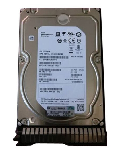 Hpe Midline - Harddisk - 6 Tb - 3.5" Lff - Sata 6Gb/S - 7200 Rpm - Med Hpe Smartdrive Carrier