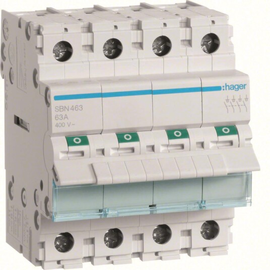 Hager Modular switch 4-pole 63a (3250615510235)