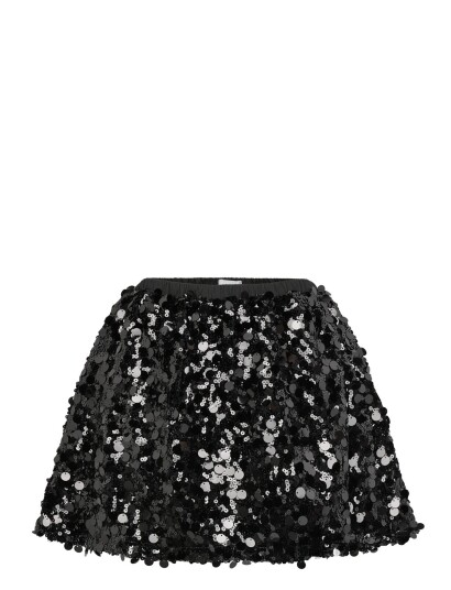 MANGO Sequin Skirt Svart One Size