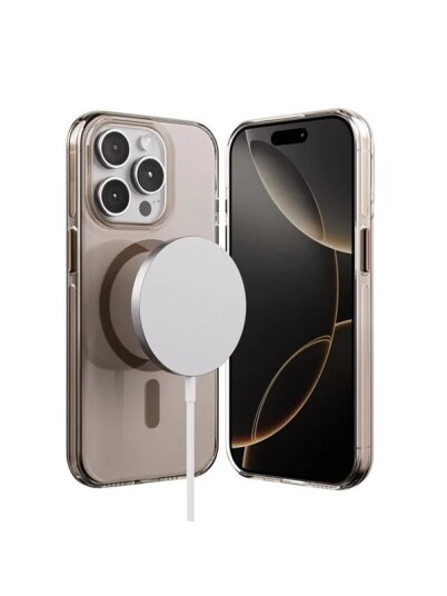 CRONG Clear MAG Pro   iPhone 15 Pro MagSafe Case Desert
