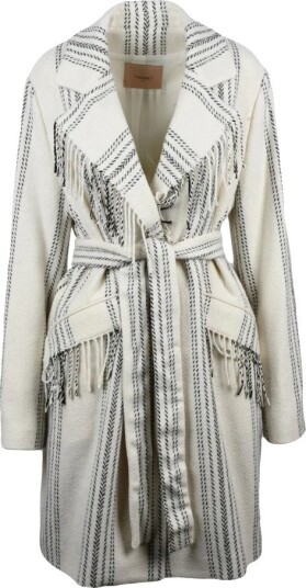 Twinset Dame Frakker Hvit L,