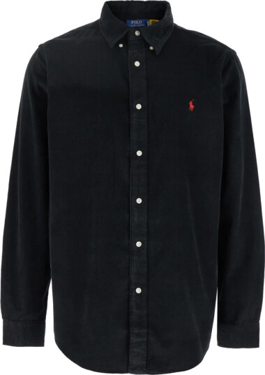 Polo Ralph Lauren Custom Fit BD Corduroy Shirt Polo Black