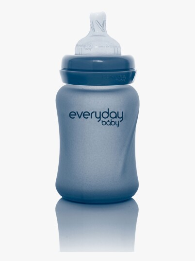 Everyday Baby Glass Baby Bottle Heat Sensing Healthy + Blueberry 150Ml - Blue - 150 ml Everyday Baby Glass Baby Bottle Heat Sensing Healthy + Blueberry 150Ml - Blue - 150 ml