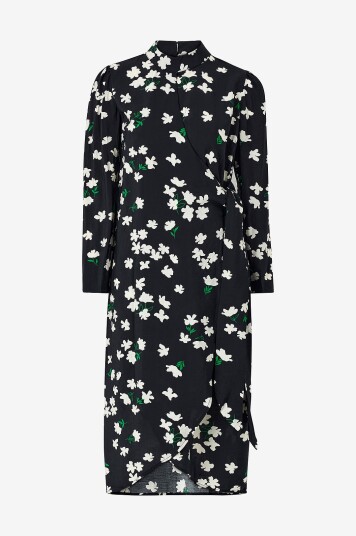 Object Omslagskjole objNuuk L/S Dress Svart