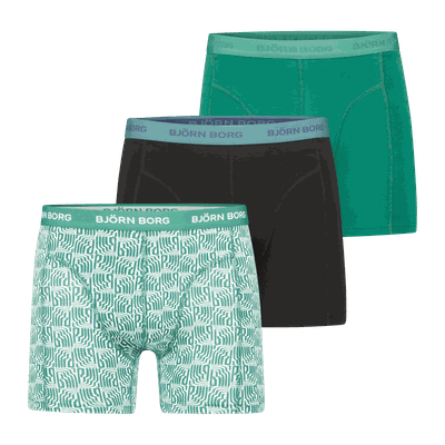 Björn borg Cotton Stretch Boxer 3-pack boksershorts herre Multicolor M