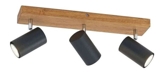 Lindby Maniva takspot, 3 lyskilder, svart Lindby Maniva takspot, 3 lyskilder, svart