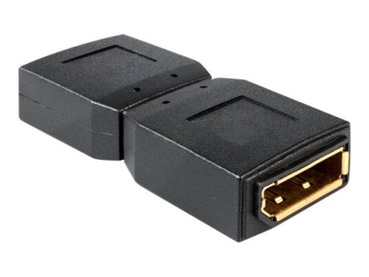 Delock DisplayPort Kjønnveksler Hunn til Hunn - Svart Delock DisplayPort Kjønnveksler Hunn til Hunn - Svart