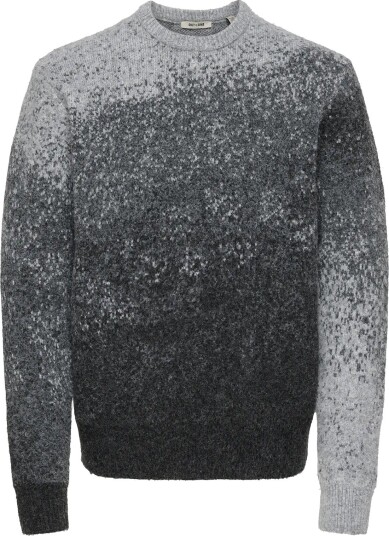 ONLY & SONS Onsoscar Rlx Crew Neck Knit LIGHT GREY MELANGE S