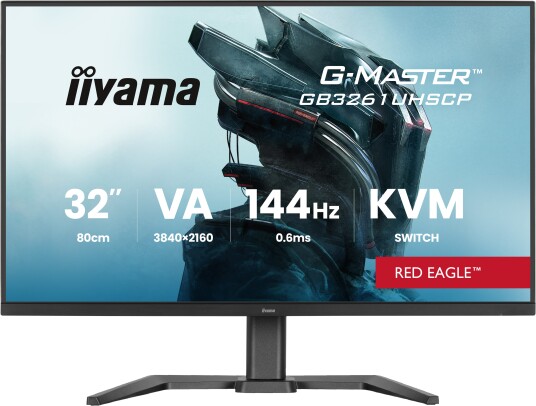 Iiyama G-MASTER GB3261UHSCP-B1 32" 4K Gaming Skjerm med 144Hz VA Panel og HDR Iiyama G-MASTER GB3261UHSCP-B1 32" 4K Gaming Skjerm med 144Hz VA Panel og HDR
