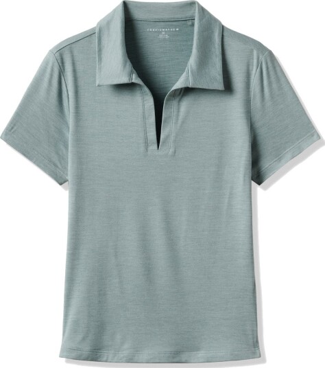 Travis Mathew Skyloft Light Ss Polo Golf pologenser dame Heather Slate XX Large