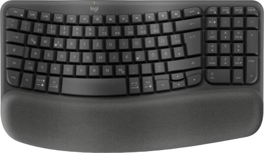 Logitech Wave Keys - keyboard - QWERTZ - German - graphite - Tastatur - Tysk - Gr