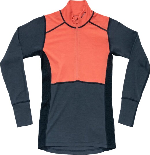Devold Women's Lauparen Merino 190 Zip Neck Coral/Night/Ink XS Devold Women's Lauparen Merino 190 Zip Neck Coral/Night/Ink XS