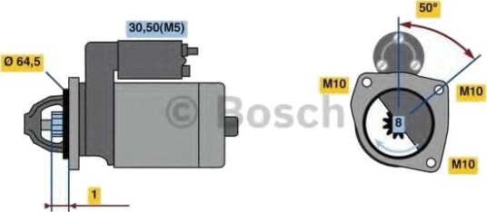 BOSCH 0 986 022 810 Starter BOSCH 0 986 022 810 Starter