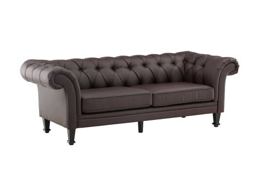 Venture Design Ätran 3-seters sofa Svart/brun Brun