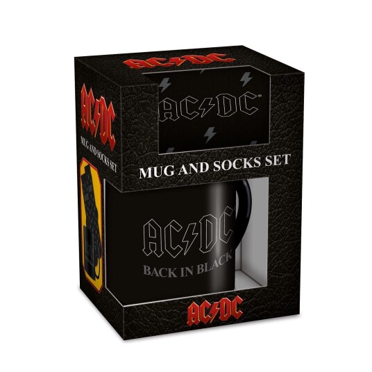 Pyramid International - AC/DC Mug & Sock Set - UK 3-8 / EU 36-41 Pyramid International - AC/DC Mug & Sock Set - UK 3-8 / EU 36-41